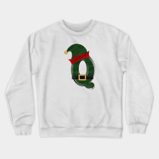 Letter Q - Christmas Letter Crewneck Sweatshirt